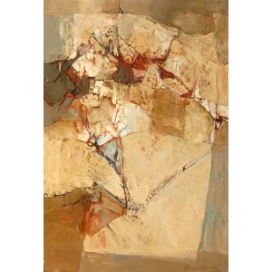 Mashkoor Raza, 18 x 28 Inch, Oil On Canvas, Abstract Painting, AC-MR-737 Mashkoor Raza, 18 x 28 Inch, Oil On Canvas, Abstract Painting, AC-MR-737